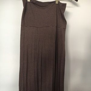 Striped maxi skirt